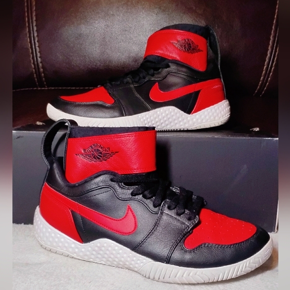 Nike Flare LG QS AJ1 Black Varsity Red Serena - Picture 3 of 14